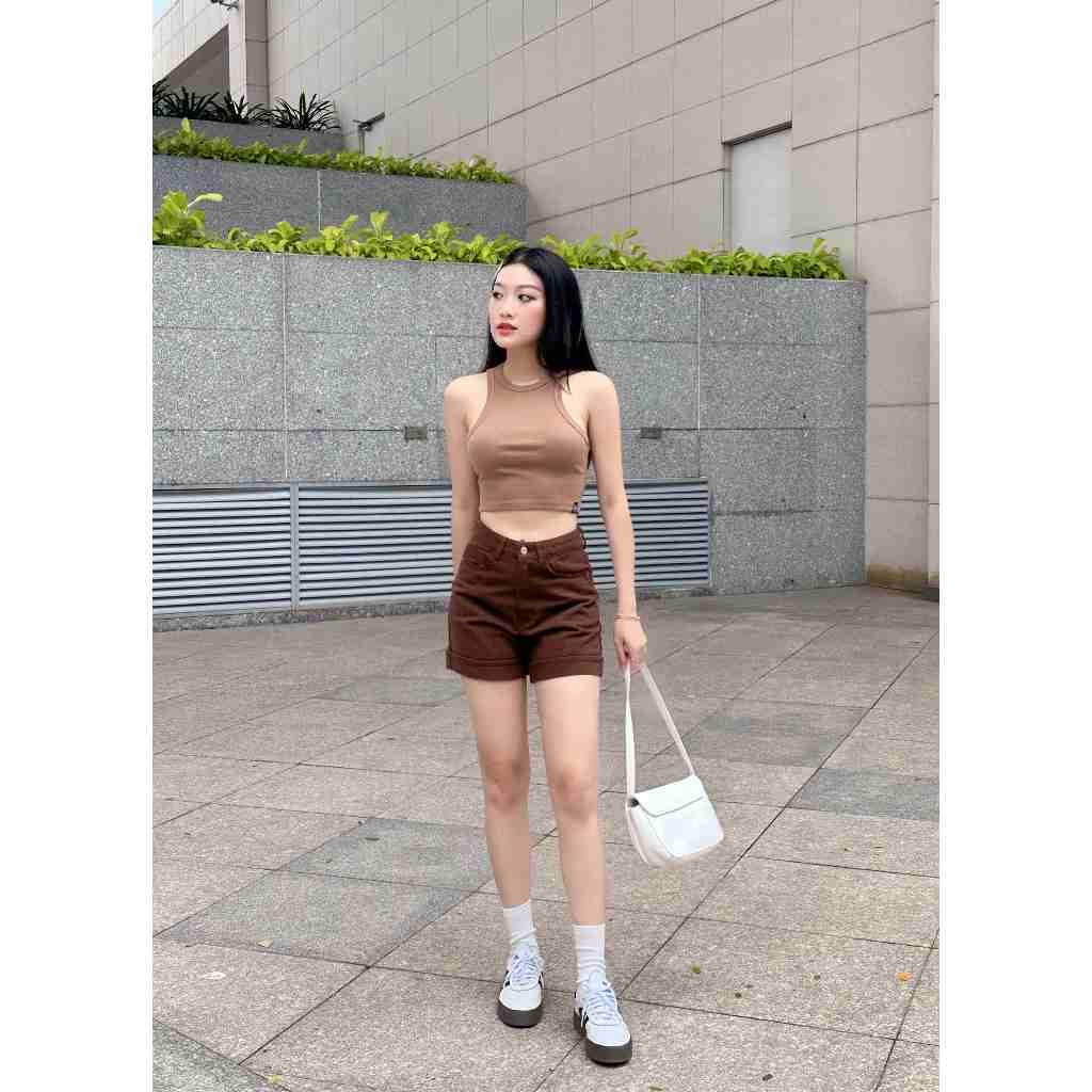 Quần short kaki nữ HEYBEE 2 màu - HK1615