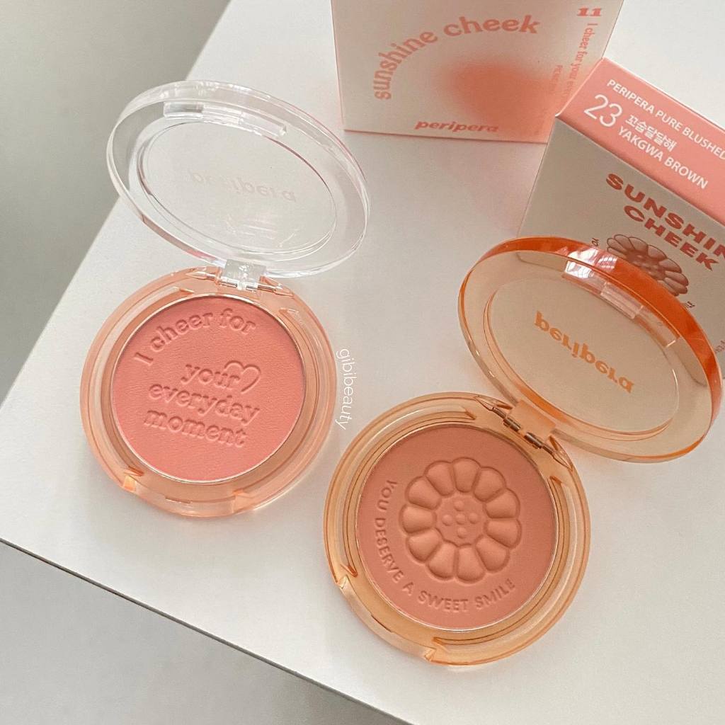 Phấn Má Hồng Siêu Xinh Peripera Pure Blushed Sunshine Cheek 4.2g