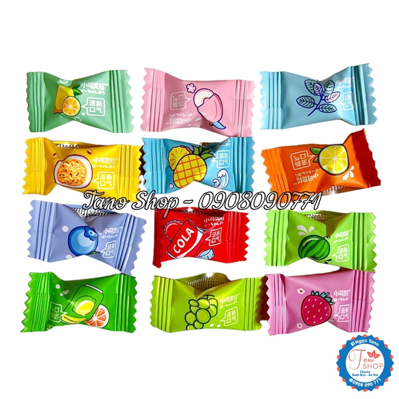Kẹo ngậm vitamin C trái cây 12 vị không đường | Ăn vặt ngon rẻ TaNo