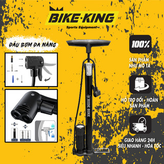 Bơm Xe Đạp Đa Năng RideBike Với Đồng Hồ Áp Suất Và Khoá Van Thông Minh BX-03