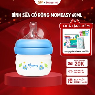 Bình Sữa Cổ Rộng Momeasy 60ML Họa Tiết Dễ Thương Cho Bé 44773