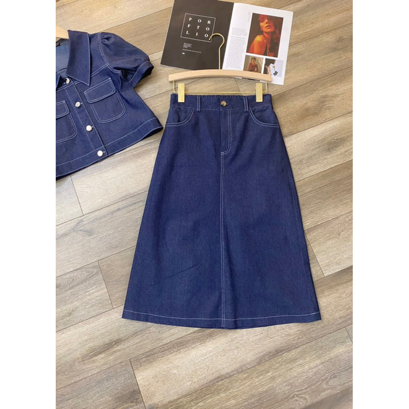 Set denim tay bồng + cv