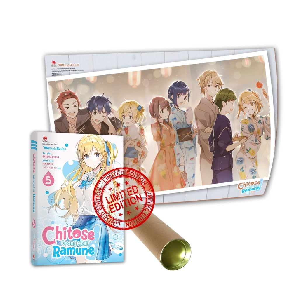 Sách - Chitose Trong Chai Ramune - Tập 4, 5 - Bản Giới Hạn - Bản Phổ Thông (Thường) - Poster