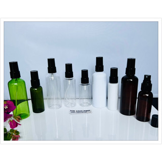 [ Chai lọ xịt sương] CHAI PET TRONG SUỐT 30ml 50ml 100ml xịt phun sương , xịt nhỏ giọt - chai nhựa NÂU l chiết nước hoa