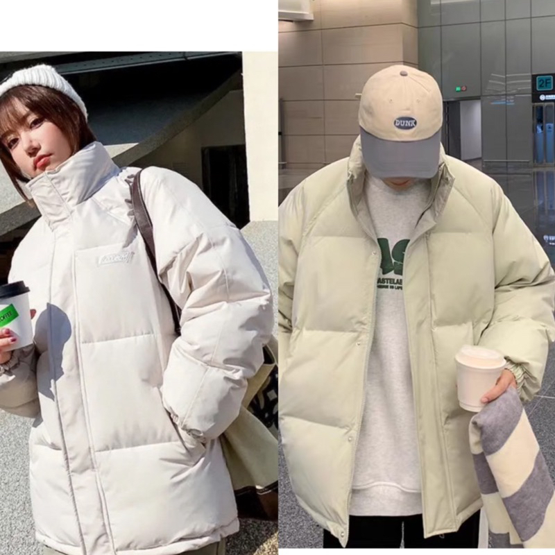 áo khoác phao béo và rộng đẹp unisex cho nam nữ