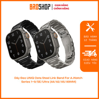 Dây đeo uniq osta steel link band for a.watch series 1~9/se/ultra