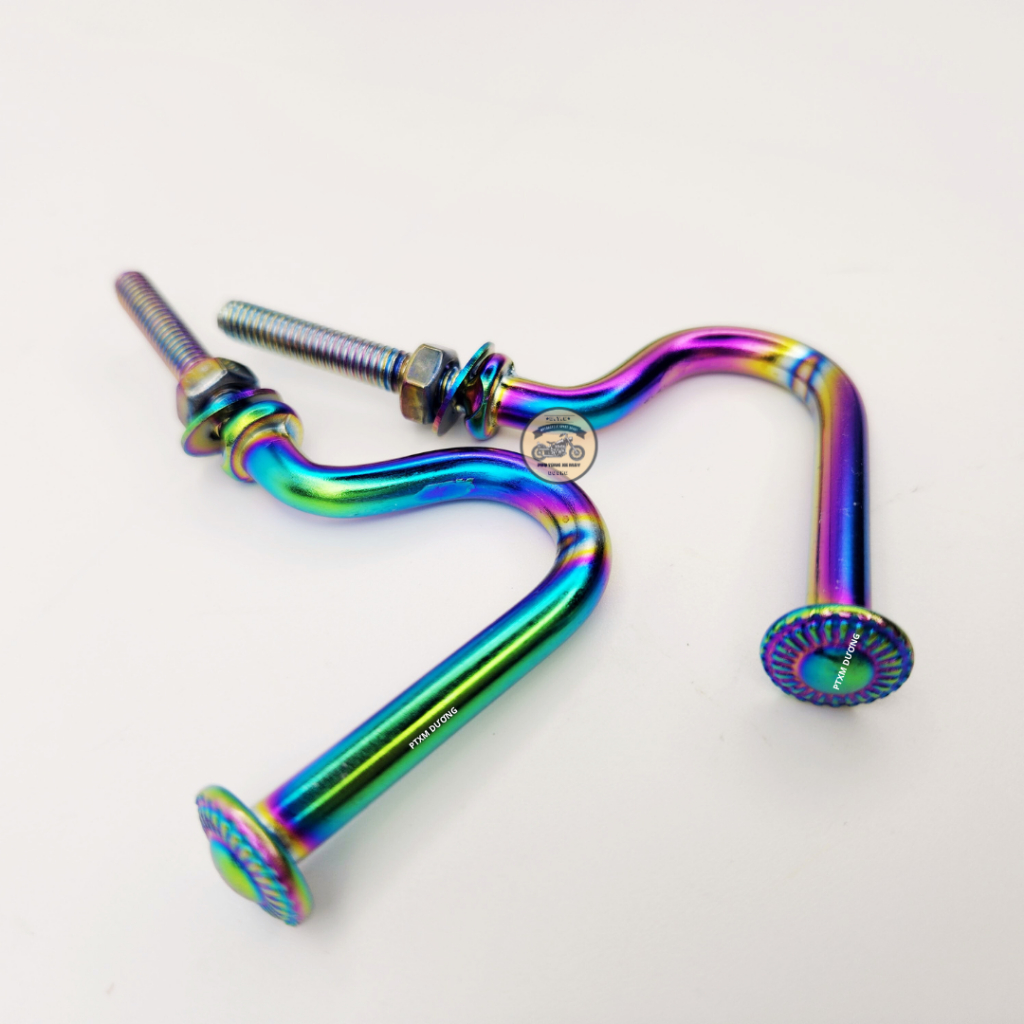 Móc lưỡi câu Inox, Titan, móc treo xe máy loại dày, chắc chắn, siêu đẹp, tiện dụng cho nhiều dòng xe