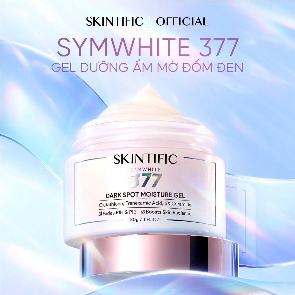 [Sản phẩm mới] Gel dưỡng ẩm Symwhite 377 làm mờ đốm đen, sáng làn da SKINTIFIC 30g