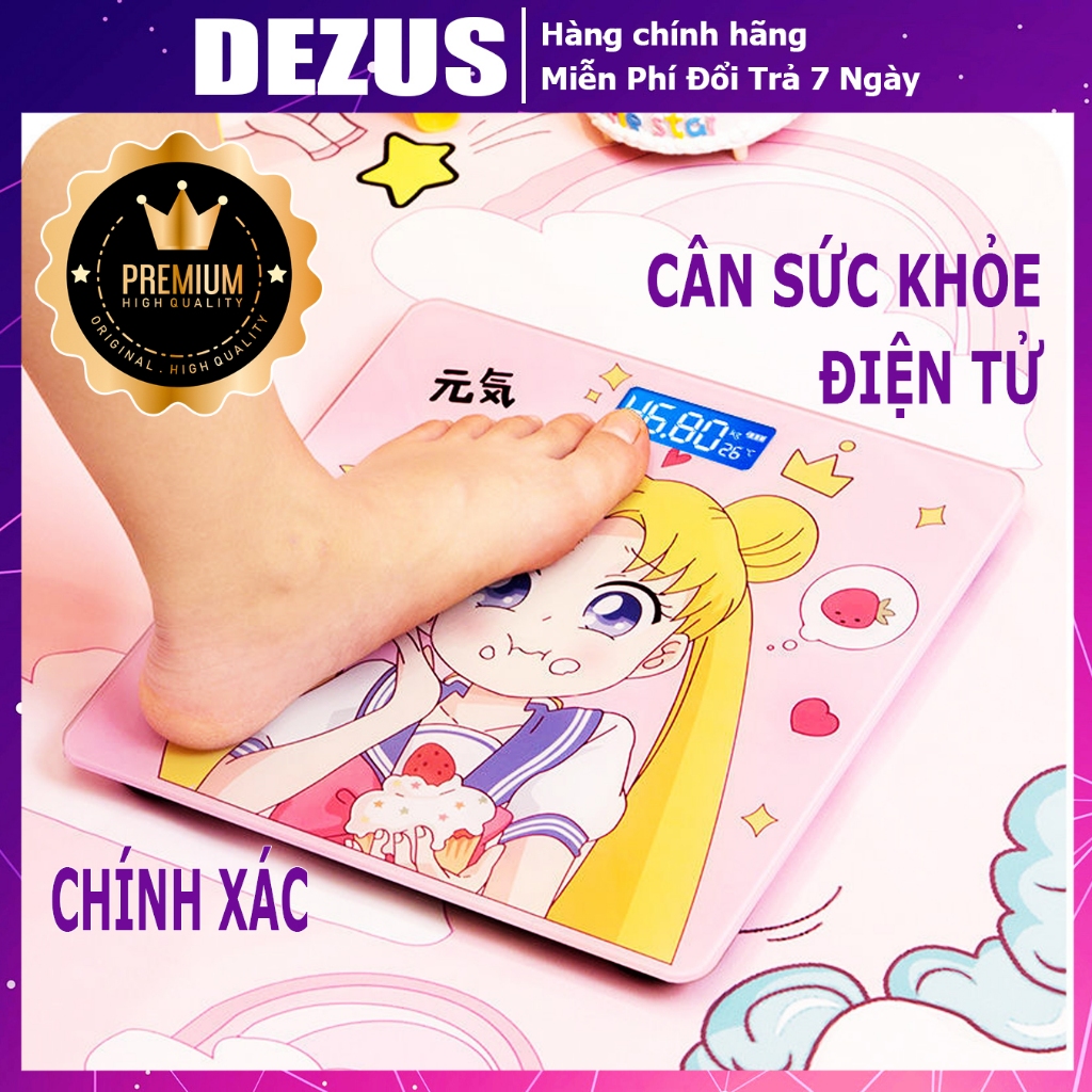 Cân điện tử thông minh, cân sức khỏe điện tử gia đình mặt kính chịu lực tối đa 180kg chính xác, Hình ngẫu nhiên