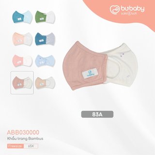 Bubaby - Khẩu trang Bambus Bubaby, vải sợi tre, êm ái, nhiều màu cho bé, khẩu trang cho bé - Freesize - KHT273001