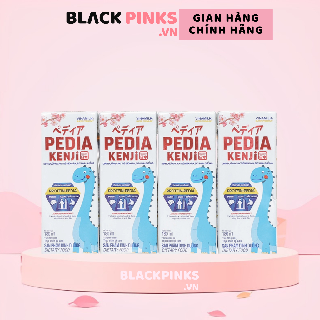 Sữa bột pha sẵn Pedia Kenji 110ml và 180ml (lốc 4 hộp)