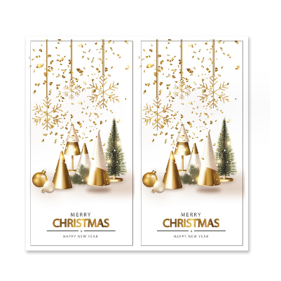 Merry Christmas!!! set 50 tem chủ đề Giáng Sinh dán hộp carton, tem niêm phong Hy Hy Store