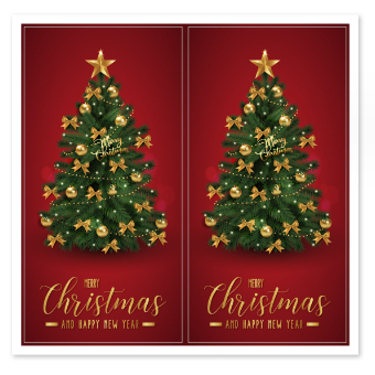 Merry Christmas!!! set 50 tem chủ đề Giáng Sinh dán hộp carton, tem niêm phong Hy Hy Store