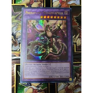ra01 Lá bài thẻ bài Yugioh Predaplant Dragostapelia - super ultra rare - Tặng bọc bài nhựa bảo quản