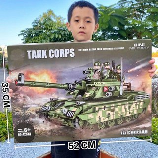 Đồ chơi trẻ em Xếp hình con trai lắp ghép xe tank tăng với 982 miếng ghép, lắp ghép 8in1 cho bé