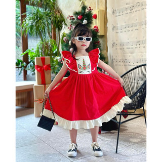 Đầm Pony đỏ Sofia Candy  bé 1-10 tuổi
