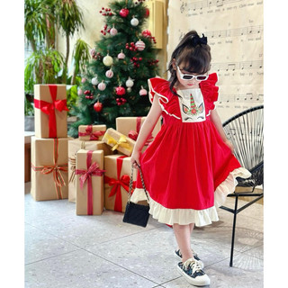 Đầm Pony đỏ Sofia Candy  bé 1-10 tuổi