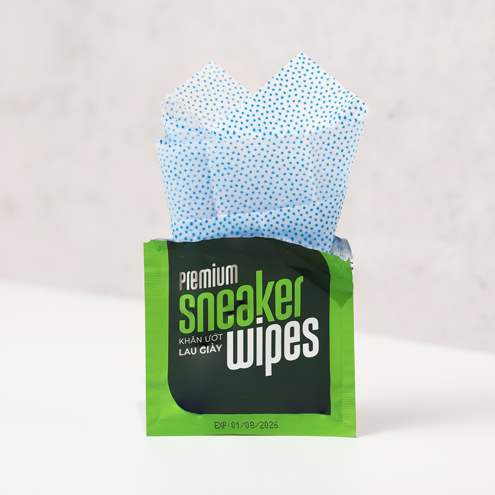 Combo vệ sinh giày Sneaker và Leather giày da đồ da hộp 20 gói dạng travel size EcoWipes
