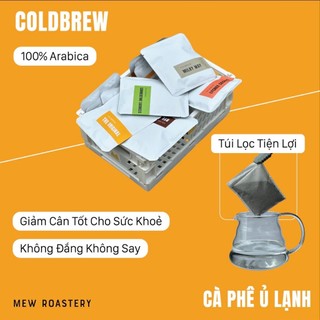 Hộp 7 túi lọc cà phê ủ lạnh 5 vị 20gr mỗi túi - cold brew túi lọc tiện lợi