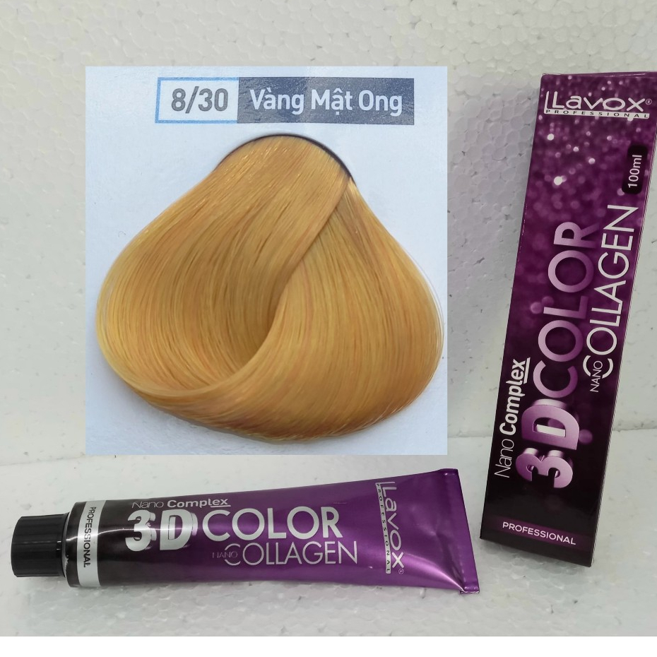 Kem nhuộm màu Lavox Youth color TẶNG Kèm Oxy Trợ Nhuộm lavox tím Collagen 3D hot color trend