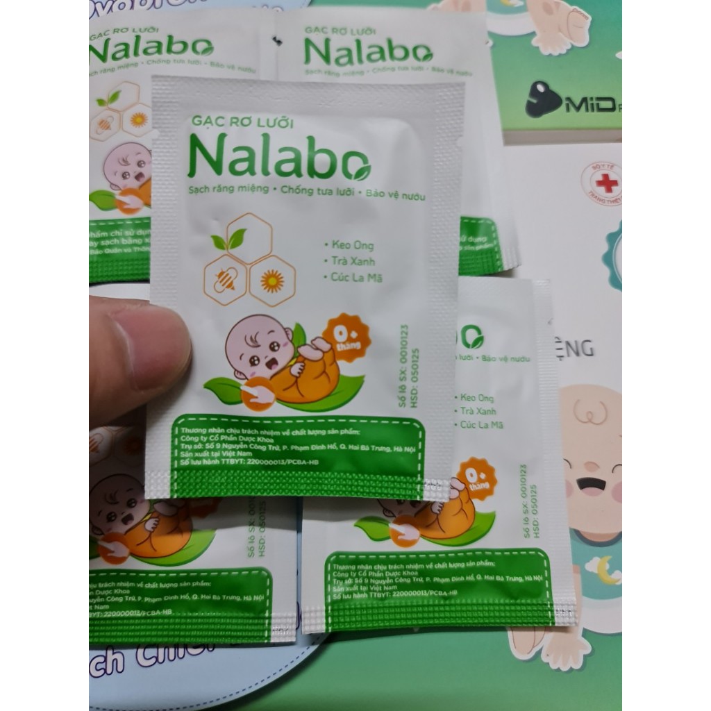 Gạc rơ lưỡi Nalabo - dk pharma