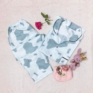 Bộ pijama tay cánh dơi quần dài