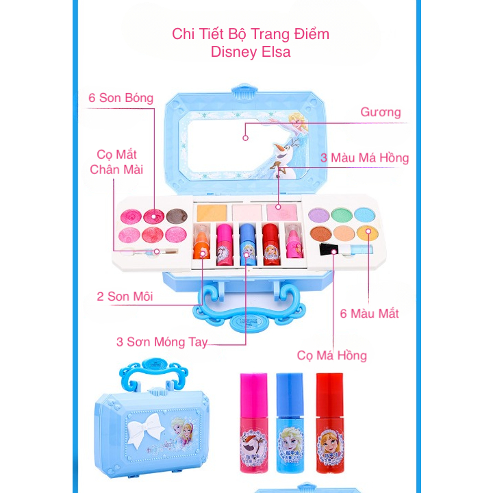 Son Môi Cho Bé Hoá Thân Thành Nàng Công Chúa Disney Xinh Đẹp