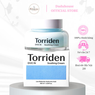 Kem dưỡng ẩm Torriden Dive In Soothing Cream cấp nước phục hồi da 100ml Duduhouse