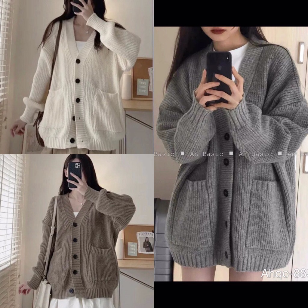 Áo Khoác Nữ, Áo Khoác Cdg len From Rộng 3 Mùa Siêu Xinh Hàng QCCC