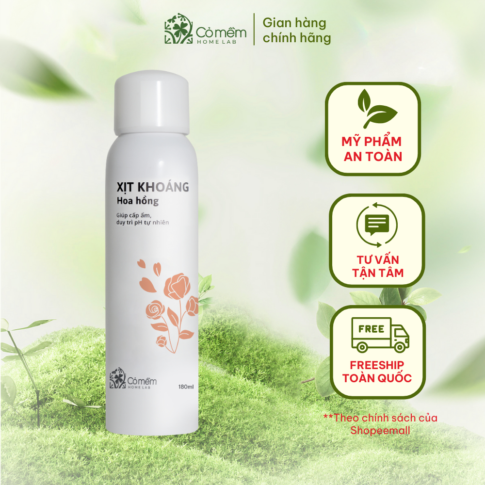 Xịt Khoáng Dưỡng Ẩm Nước Cân Bằng Da Cấp Ẩm Kiềm Dầu Cỏ Mềm 180ml