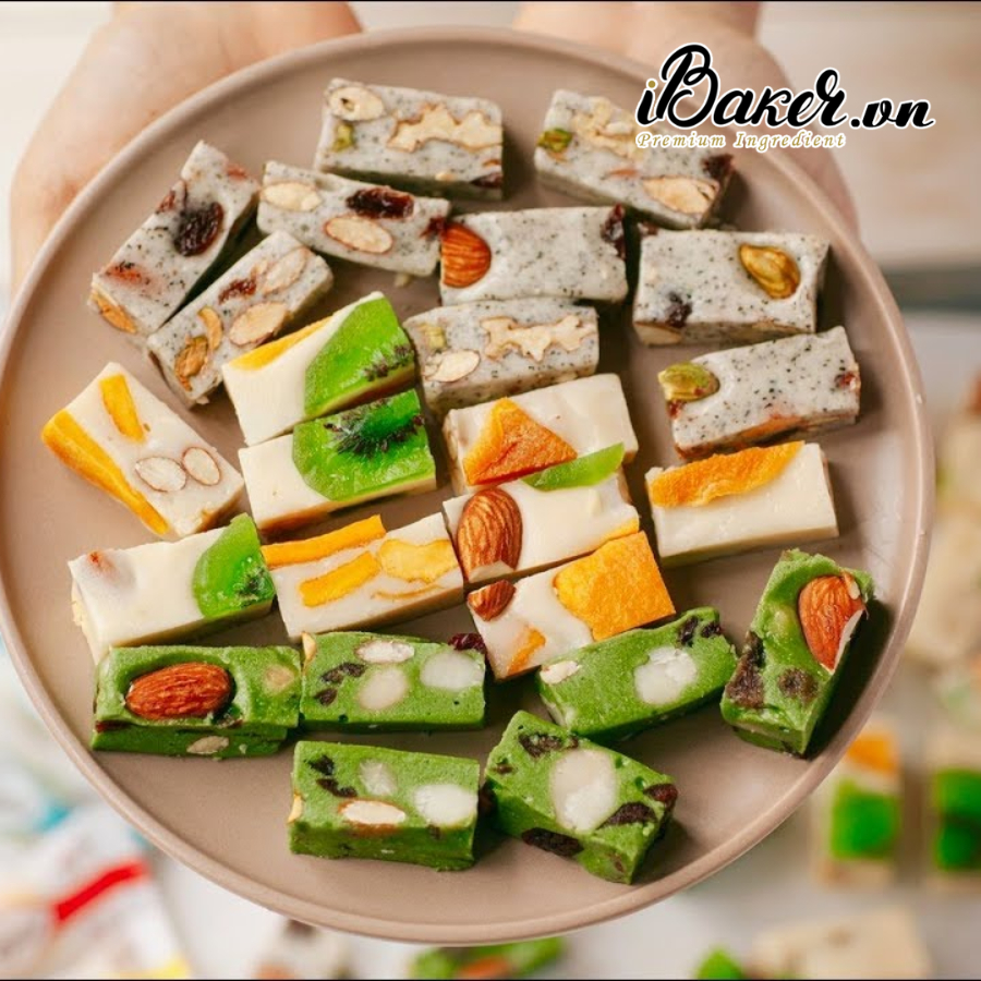 KẸO MARSHMALLOW ĂN KIÊNG ÍT NGỌT HONG MAI GU LÀM KẸO NOUGAT, BÁNH BÔNG TUYẾT