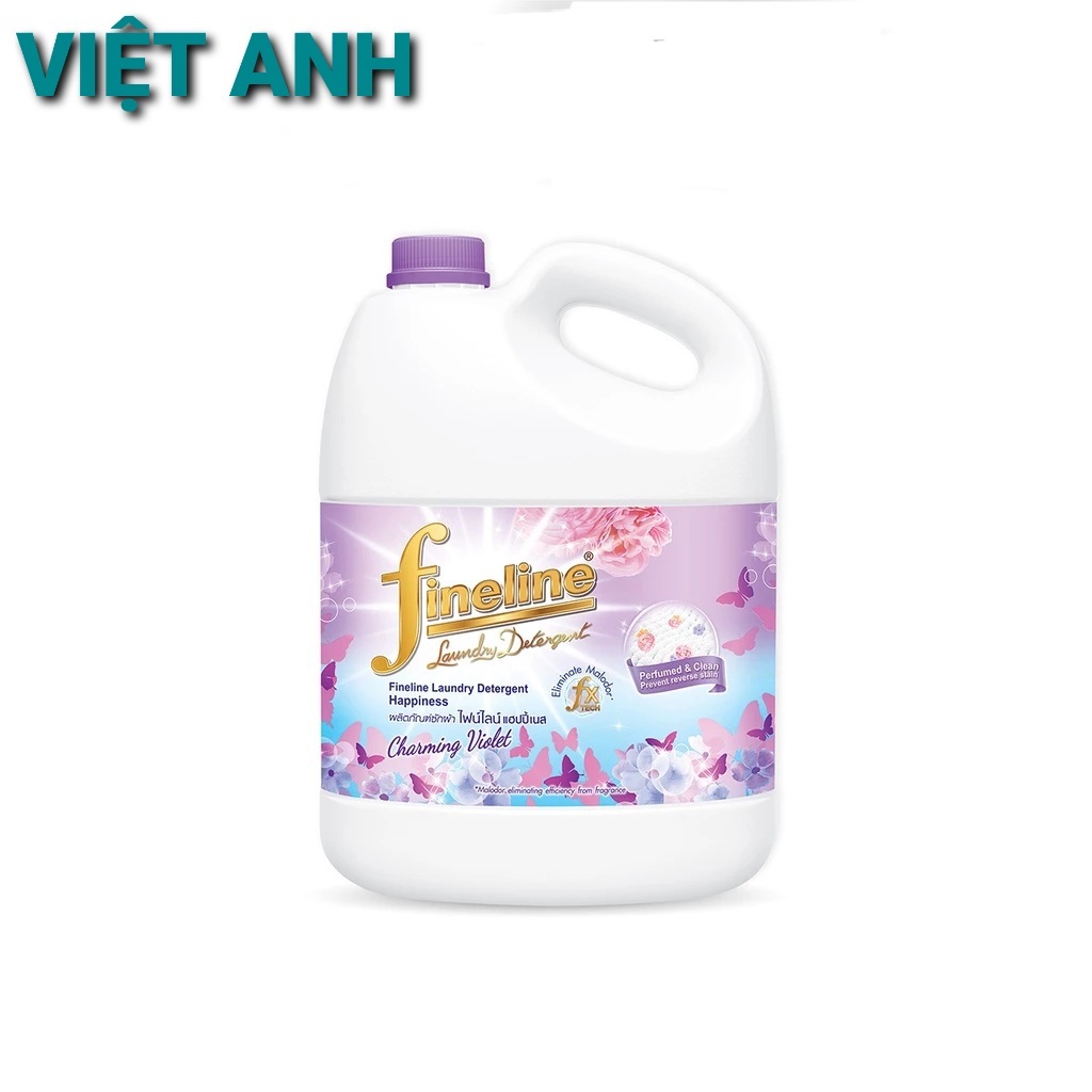 Nước Giặt Fineline Thái Lan Đậm Đặc Hương Nước Hoa Cao Cấp Can 3000 ml ( Màu Tím)
