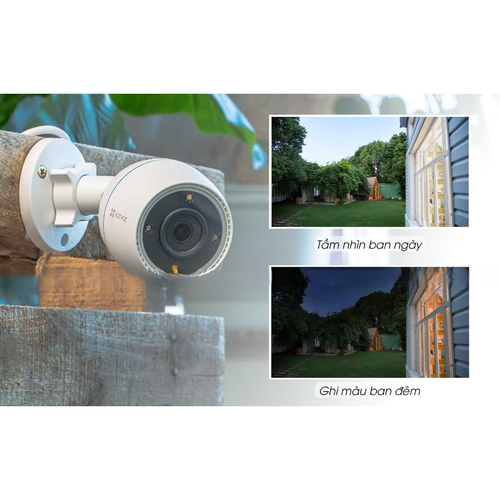 Camera wifi ngoài trời cố định Ezviz H3c 2MP/3MP/4MP 2K 2K+ chính hãng, ghi âm, có màu và không màu đêm | BigBuy360 - bigbuy360.vn
