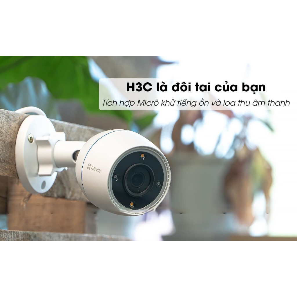 Camera wifi ngoài trời cố định Ezviz H3c 2MP/3MP/4MP 2K 2K+ chính hãng, ghi âm, có màu và không màu đêm | BigBuy360 - bigbuy360.vn