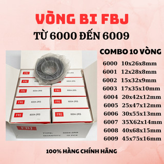 10 vòng bi fbj 6000 6001 6002 6003 6004 6005 6006 6007 6008 6009
