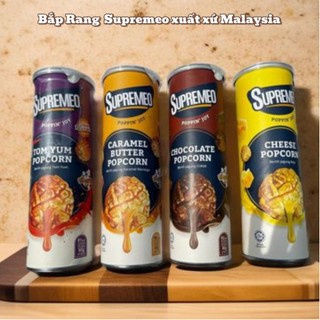 Bắp nấm rang bơ Supremeo lon 80 gr nhập khẩu từ Malaysia siêu hấp dẫn.
