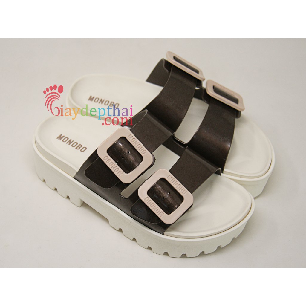 Dép Nữ Thái Lan hai quai ngang đế xuồng 5cm Monobo Super Jello 2