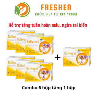 combo mua 6 tặng 1 Nattospes -Tăng cường máu não, chống đột quỵ