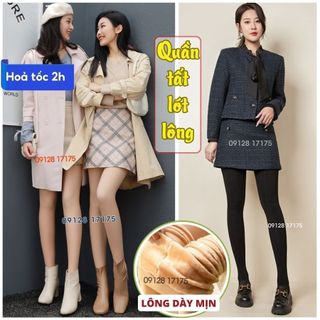 Quần tất nữ lót lông chịu lạnh -5° giặc máy không xù lông 💋Quần tất lông nhung giữ ấm, chống nắng, ủ trắng da