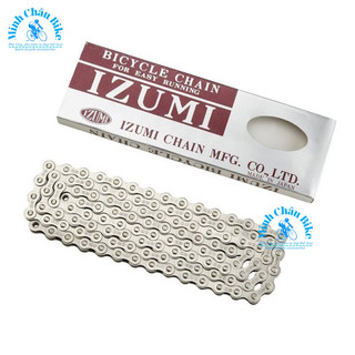 Nhật bản izumi. xích xe đạp izumi bạc. dây chuyền đơn 100l