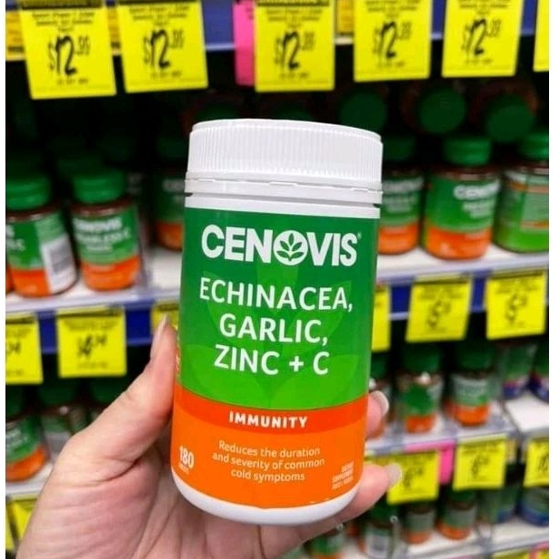 Cenovis Echinacea, Garlic, Zinc &amp; C - Contains Vitamin C - 125 Tablets Value Pack Exclusive