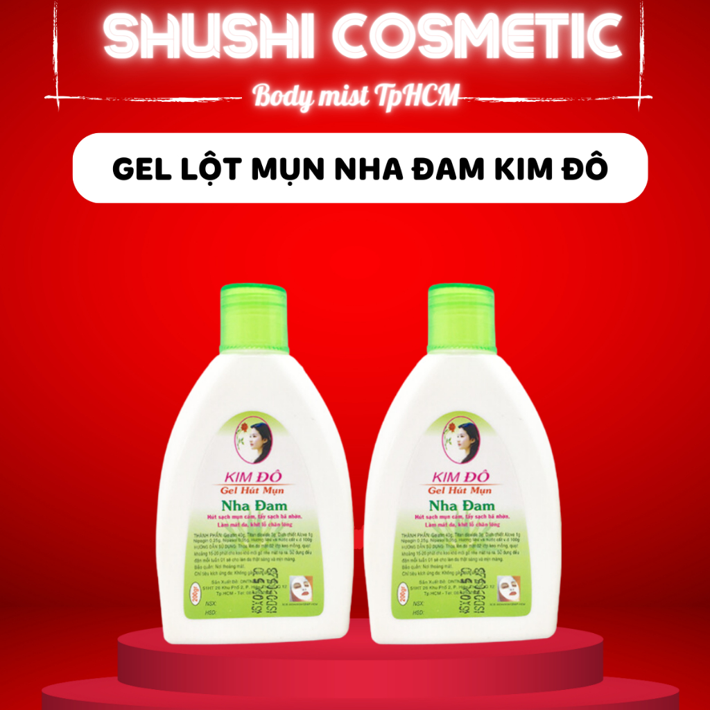 Gel lột mụn nha đam kim đô 200g ( màu trắng nắp xanh lá ) bodymist.tphcm