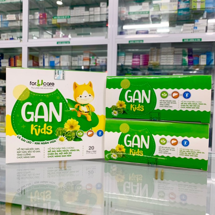 Hỗ trợ giải độc gan, mát gan, tăng cường chức năng gan - Gan kids