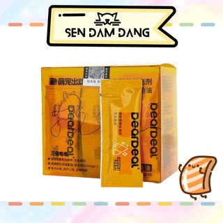 Dầu cá hồi deardeal bổ sung omega-3 cho cún mèo - gói 4 gram