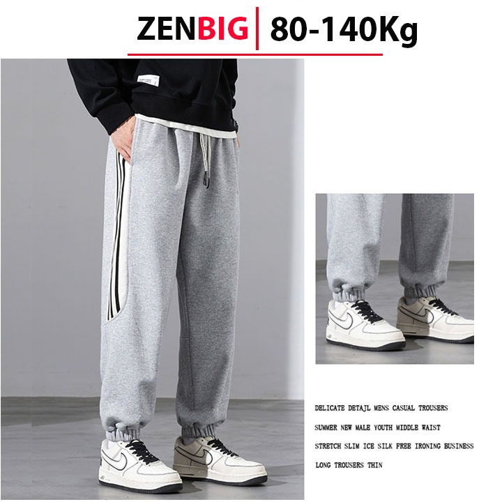 Quần nỉ thu đông nam big size ZENBIG  dành cho người mập người béo
