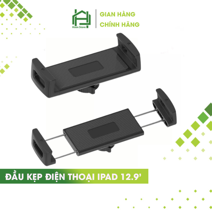 Đầu kẹp ipad điện thoại cỡ lớn 12,9 inch giá đỡ máy tính bảng cao cấp