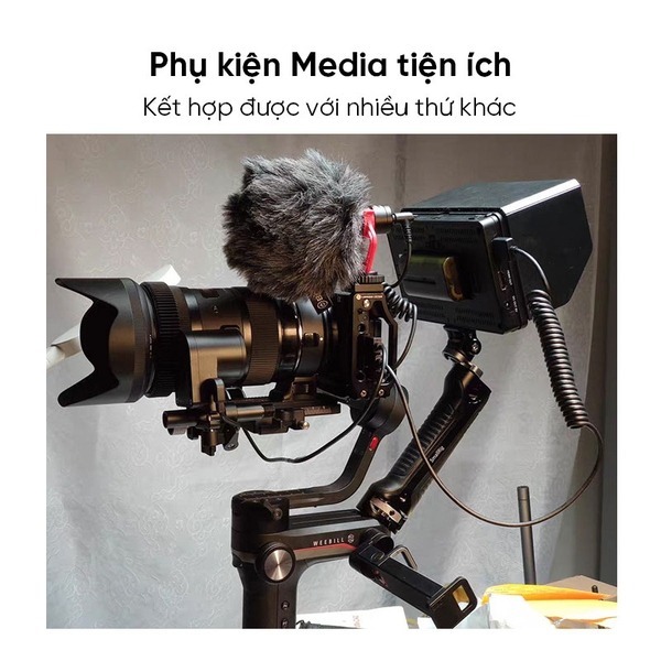 Cáp dây lò xo truyền tín hiệu cho máy ảnh 4K60P HDMI 2.0 ra màn hình phụ hoặc máy tính Huy Linh HLACD