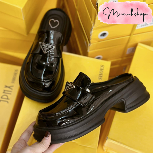 Giày Sục Nữ da tag PANDA  đế đúc siêu nhẹ êm LOẠI 1 FULL HỘP