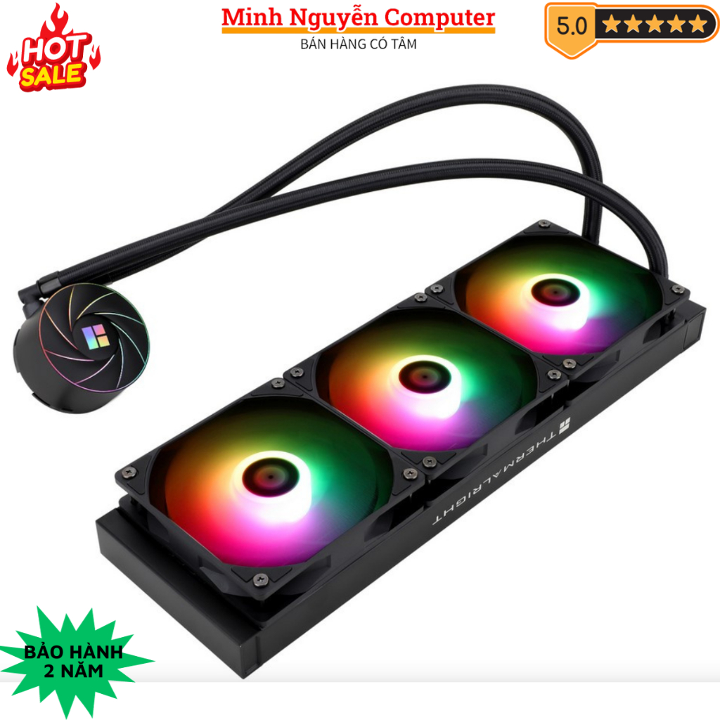 Tản Nhiệt Nước THERMALRIGHT AQUA ELITE 360 BLACK ARGB - Bảo hành 2 Năm