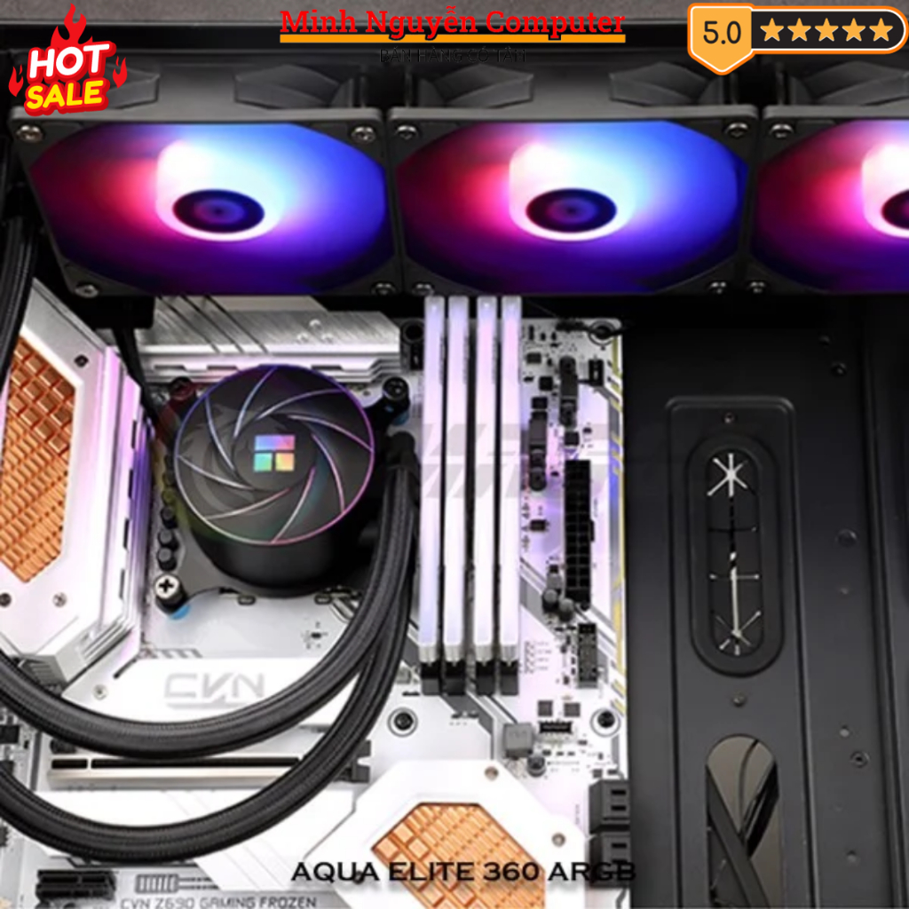 Tản Nhiệt Nước THERMALRIGHT AQUA ELITE 360 BLACK ARGB - Bảo hành 2 Năm